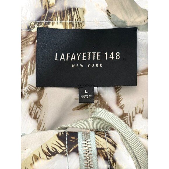 Lafayette 148 Lightweight Baylor Jacket Windbreaker Full-Zip Floral Women Size L - Picture 5 of 8